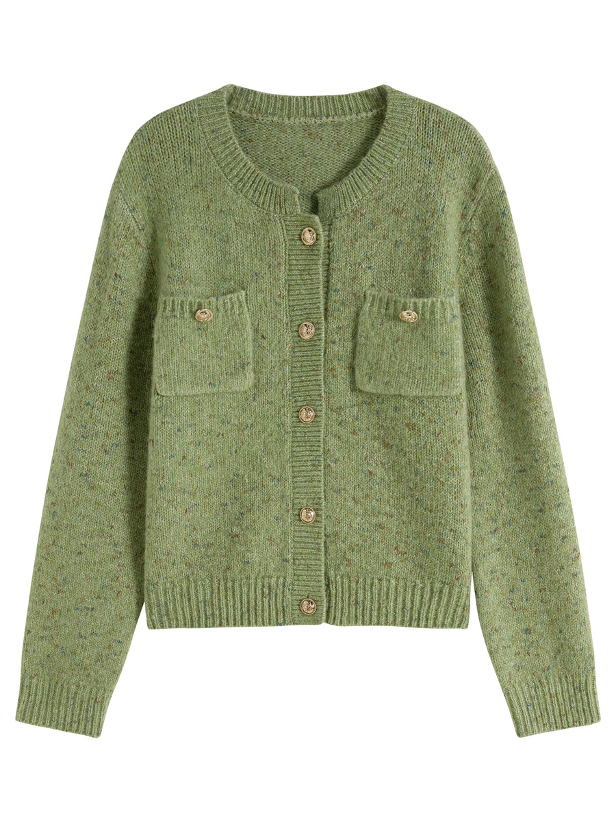 Chic Winter Knitted Cardigan Sweater Jacket for Women