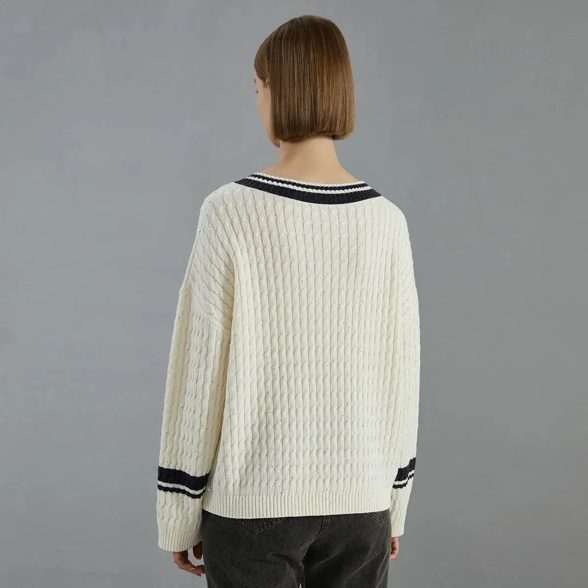 Women’s Luxury Thick Wool Sweater LORAN STORE