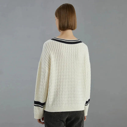 Women’s Luxury Thick Wool Sweater LORAN STORE