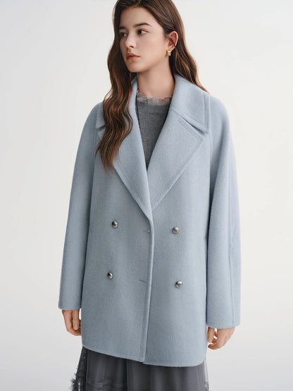 Plus Size Tweed Winter Short Wool Coat Loran