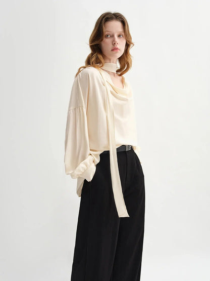 Effortlessly Elegant Loose Fit Autumn Top - Loran