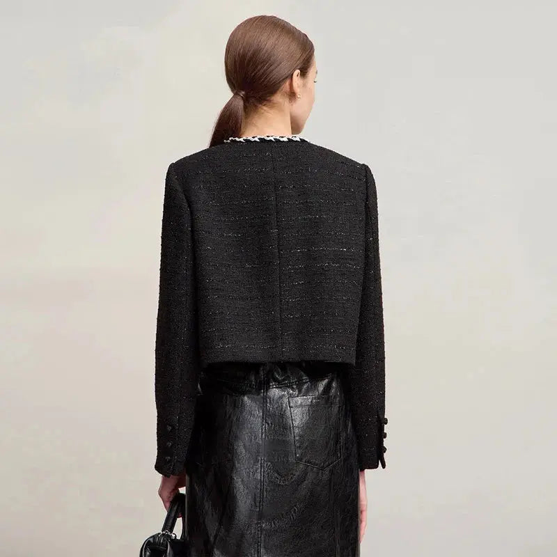 Chic & Versatile Round Neck Jacket for Women - Loran