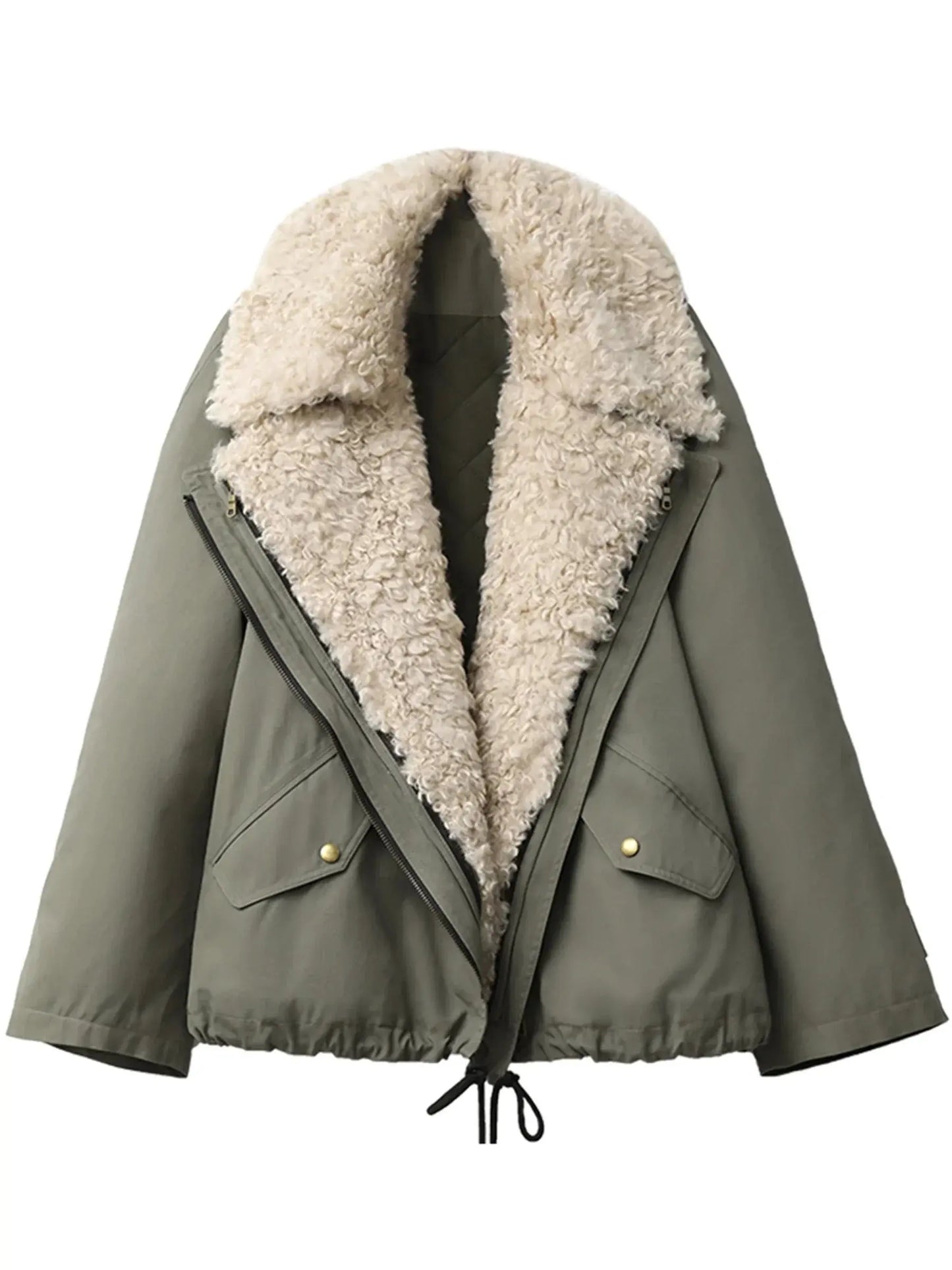 Thick Warm Loose Cotton Women's Jacket - Loran