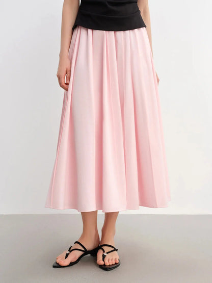 Long Pleated Slimming Skirt - Plus Size LORAN STORE