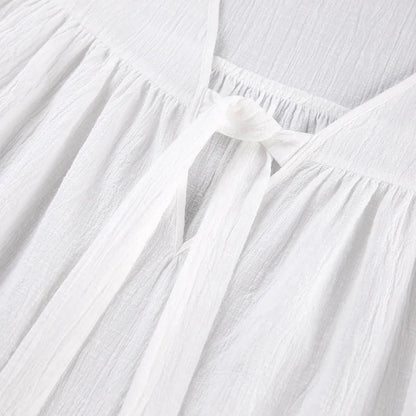 Women's 2-Piece Cotton Pajama Set V-Neck Sleepwear Loran