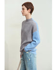 Chic Color Block Turtleneck Sweater