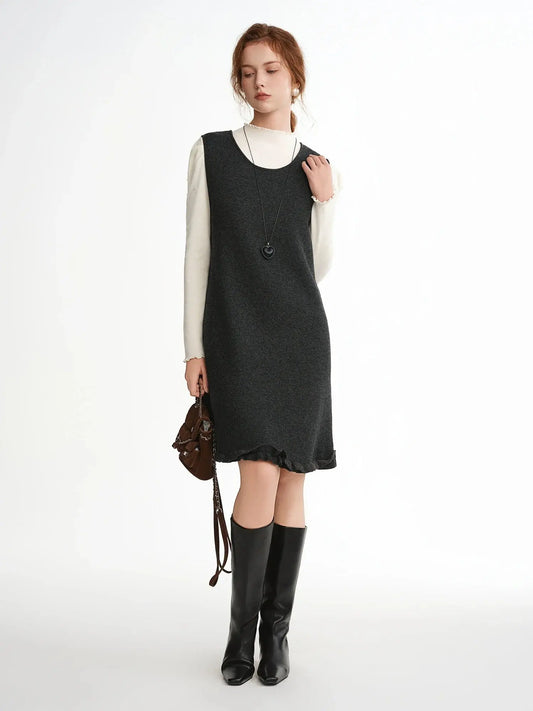 Simple Chic Knitted Mini Dress - Loran