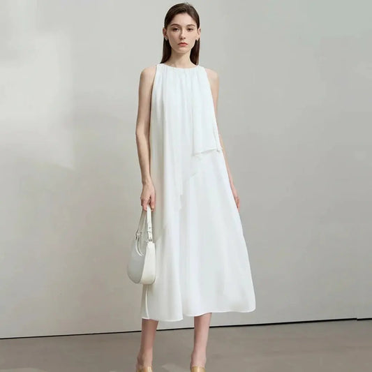 Minimalist Asymmetric Evening Dress - Loran