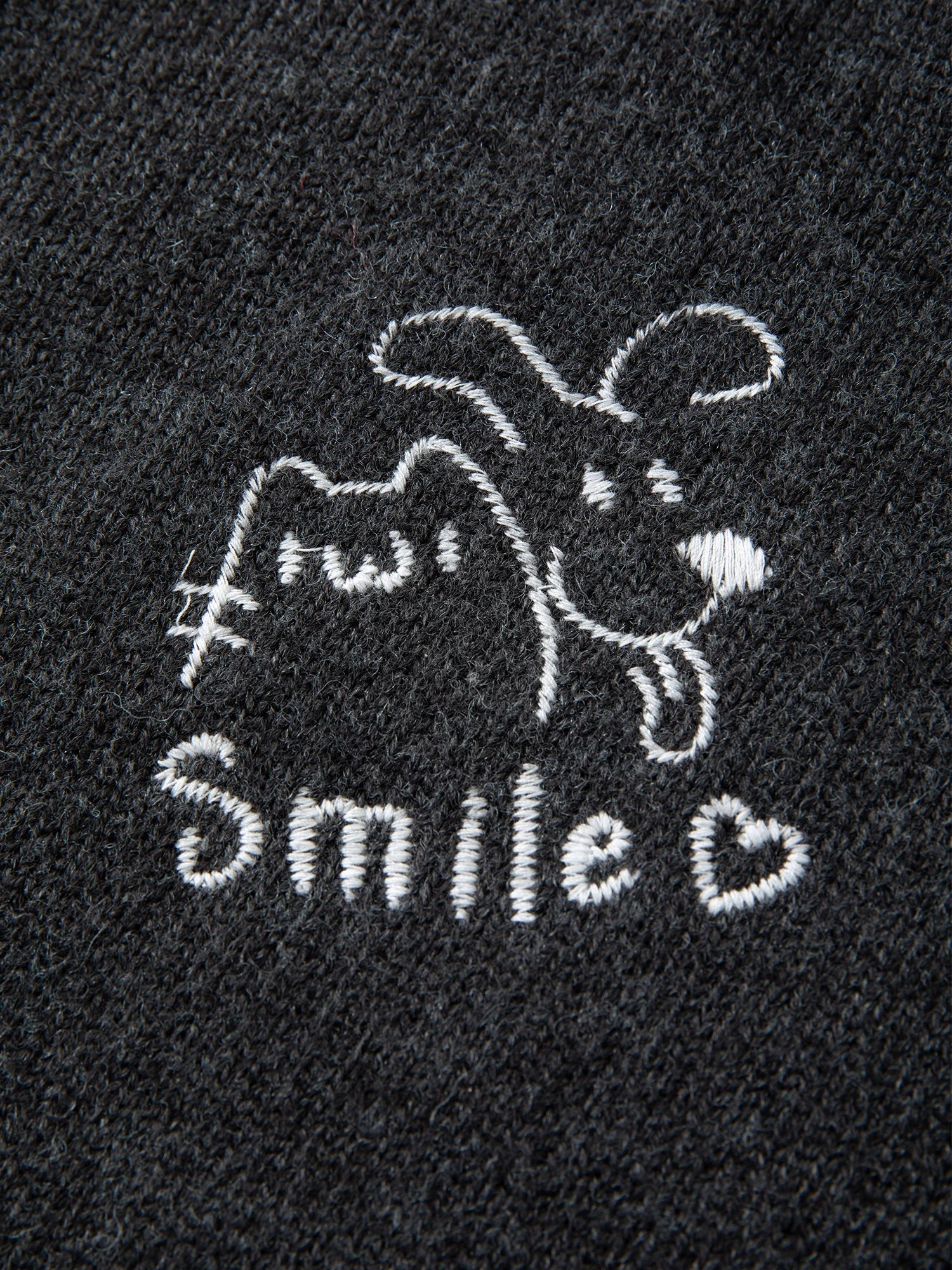 Plus Size Embroidered Round Neck Sweater Cute Winter Knit Loran