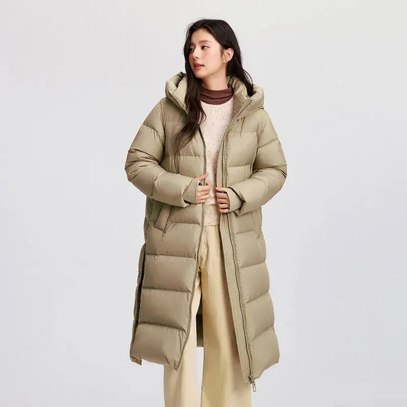 Women’s Long Hooded Goose Down Jacket LORAN STORE