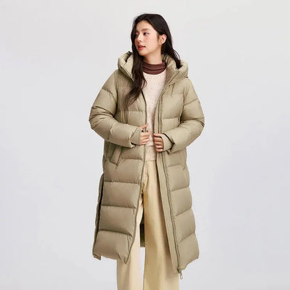 Women’s Long Hooded Goose Down Jacket LORAN STORE