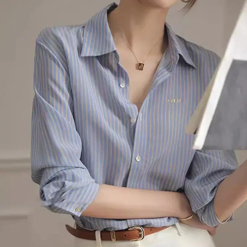Classic Striped Long-Sleeve Shirt - Loran