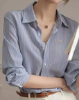 Classic Striped Long-Sleeve Shirt