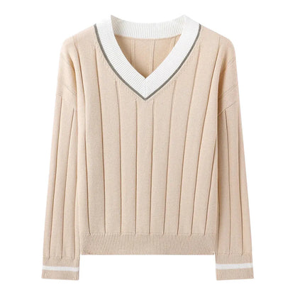 Women’s Luxe Cotton V-Neck LORAN STORE