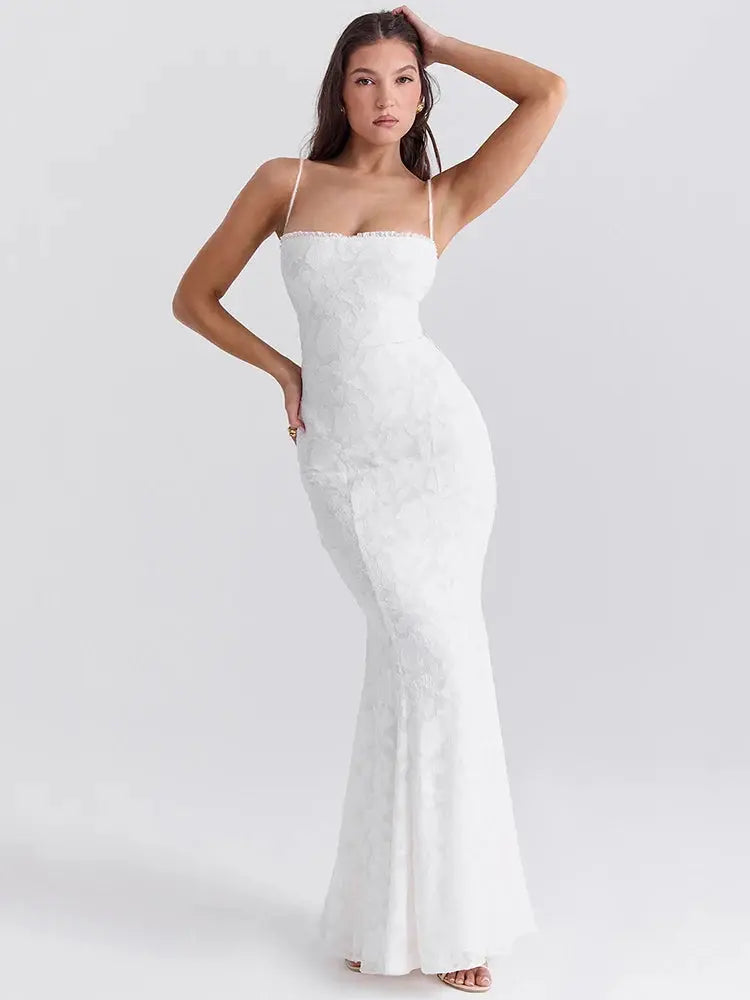 White Sleeveless with Lace-Up Back - Loran