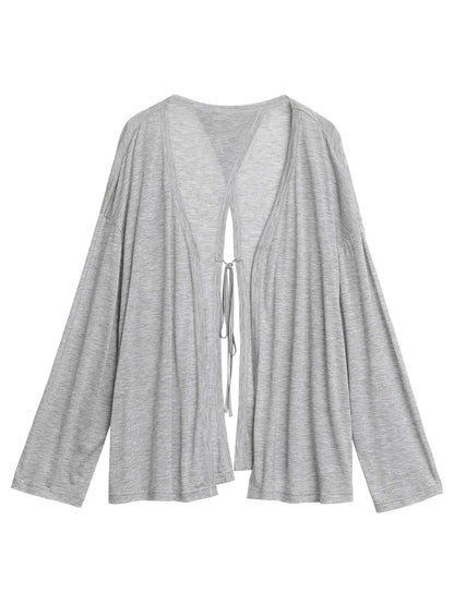 Lace-Up Summer Cardigan Sun Protection Shawl Coat Loran