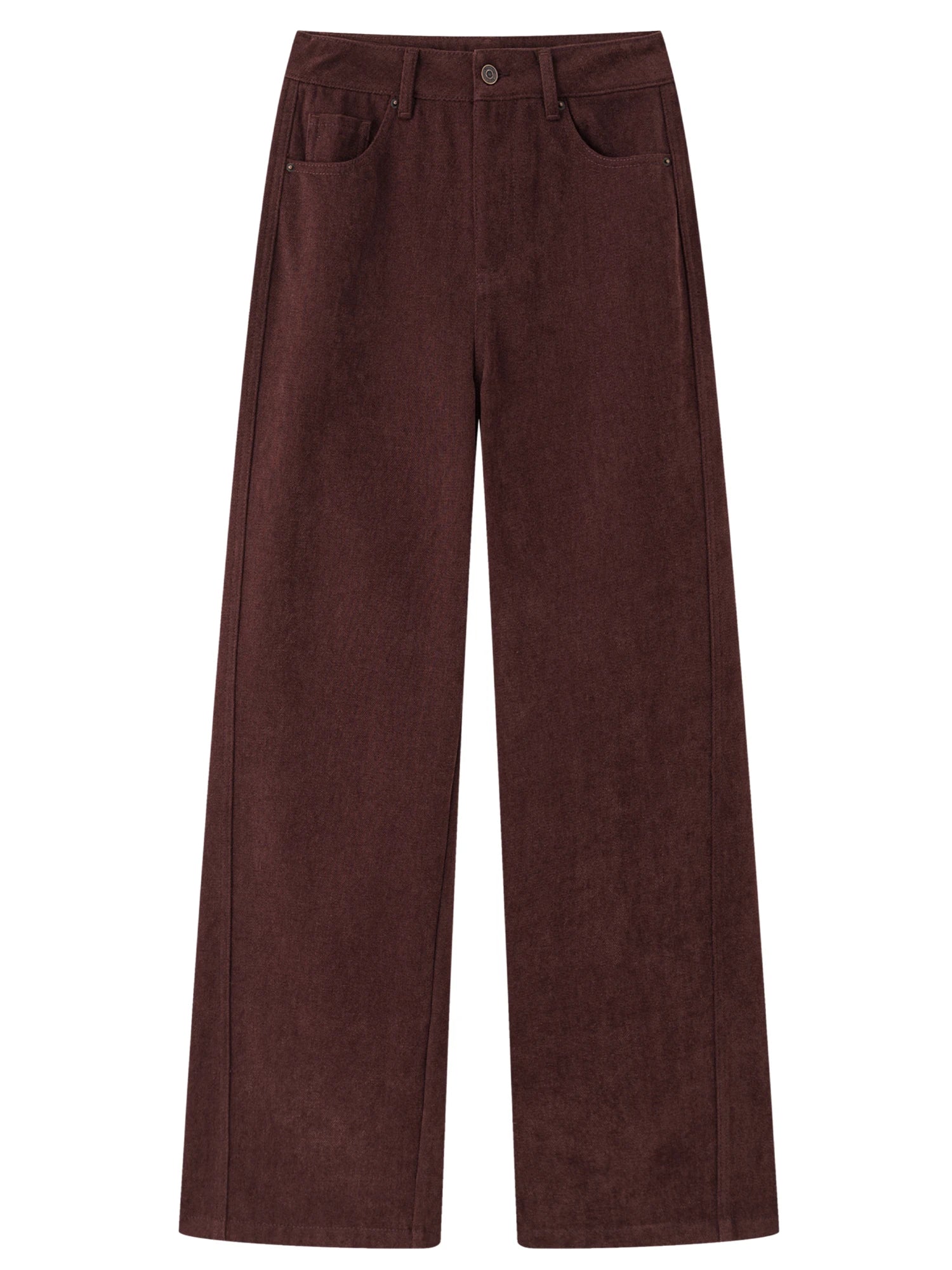 High Waist Wide Leg Pants Winter Office Trousers Loran