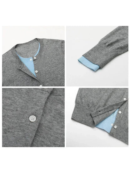 CHIC VEN Women Cardigan Korean O Neck Loose Single Breasted Knitted Sweaters Fashion Female Jumpers Clothing Autumn 2025 Loran