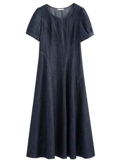 Women's Summer Plus Size Slim Denim Dress LORAN STORE