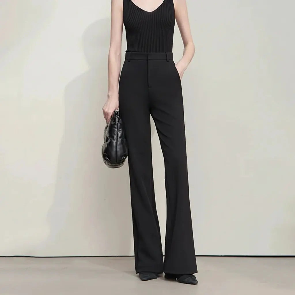 High-Waist Full-Length Pants for Women - Loran