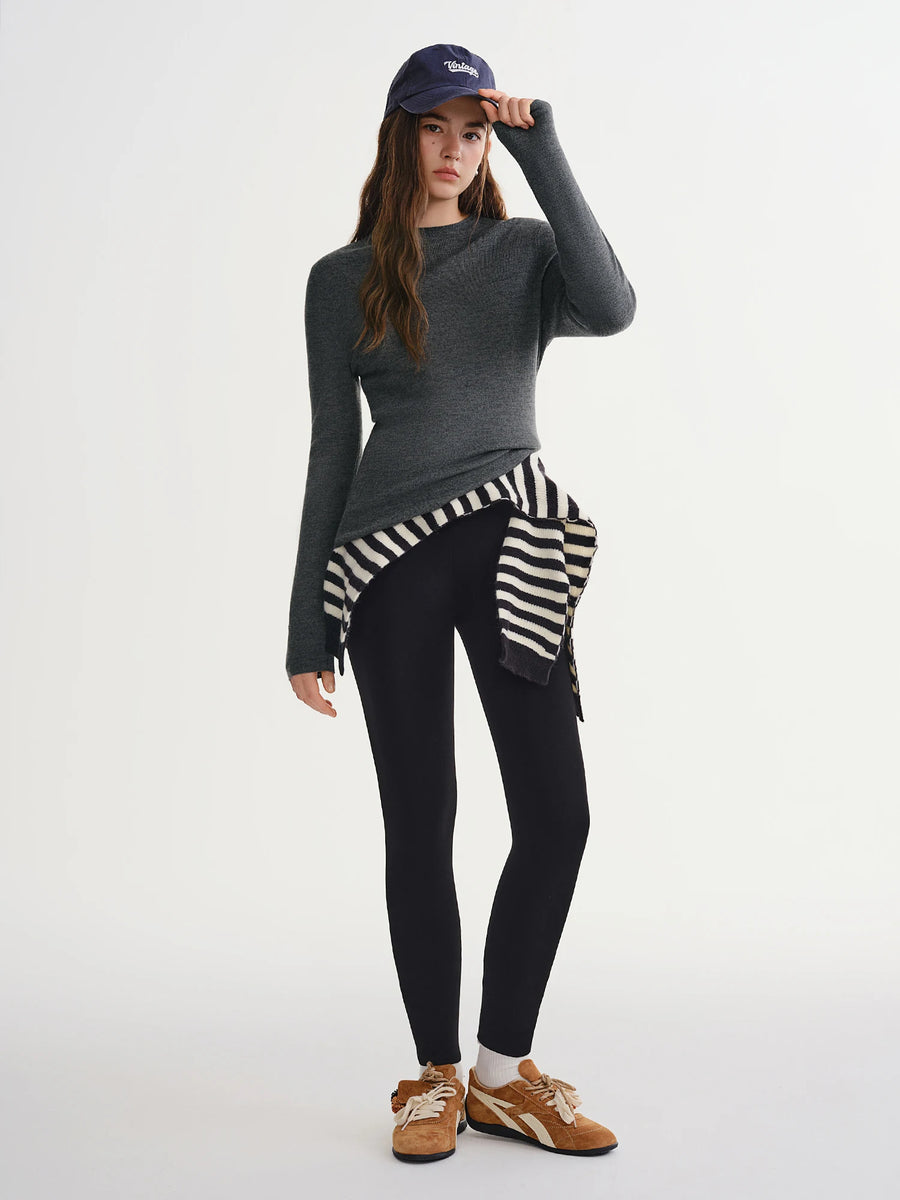 Plus Size Fleece-Lined Thermal Leggings