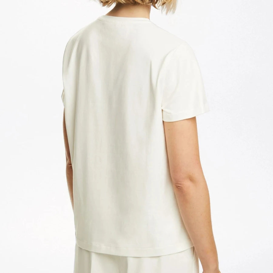 Short Sleeve Casual White Tee