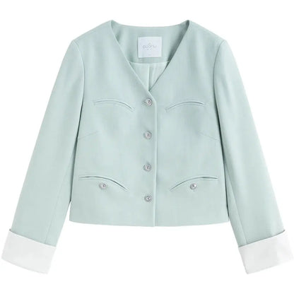 Loose Fit Plus Size Blazer and Dress Set for Work & Casual - Loran