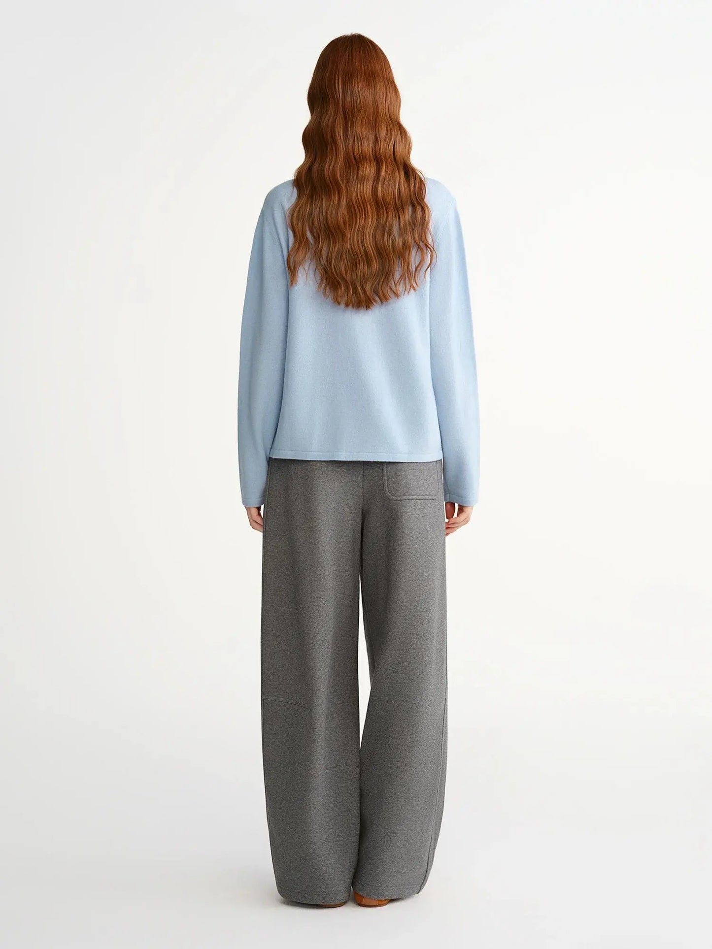Chic Plus Size Irregular Collar Knit Sweater - Loran