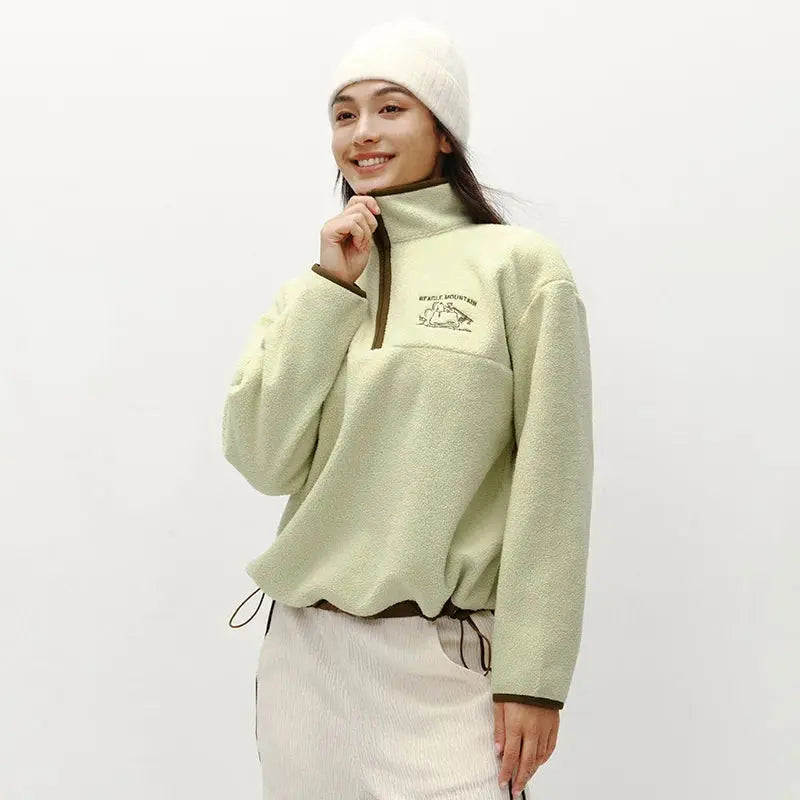 Women's Embroidered Fleece Sweatshirt LORAN STORE