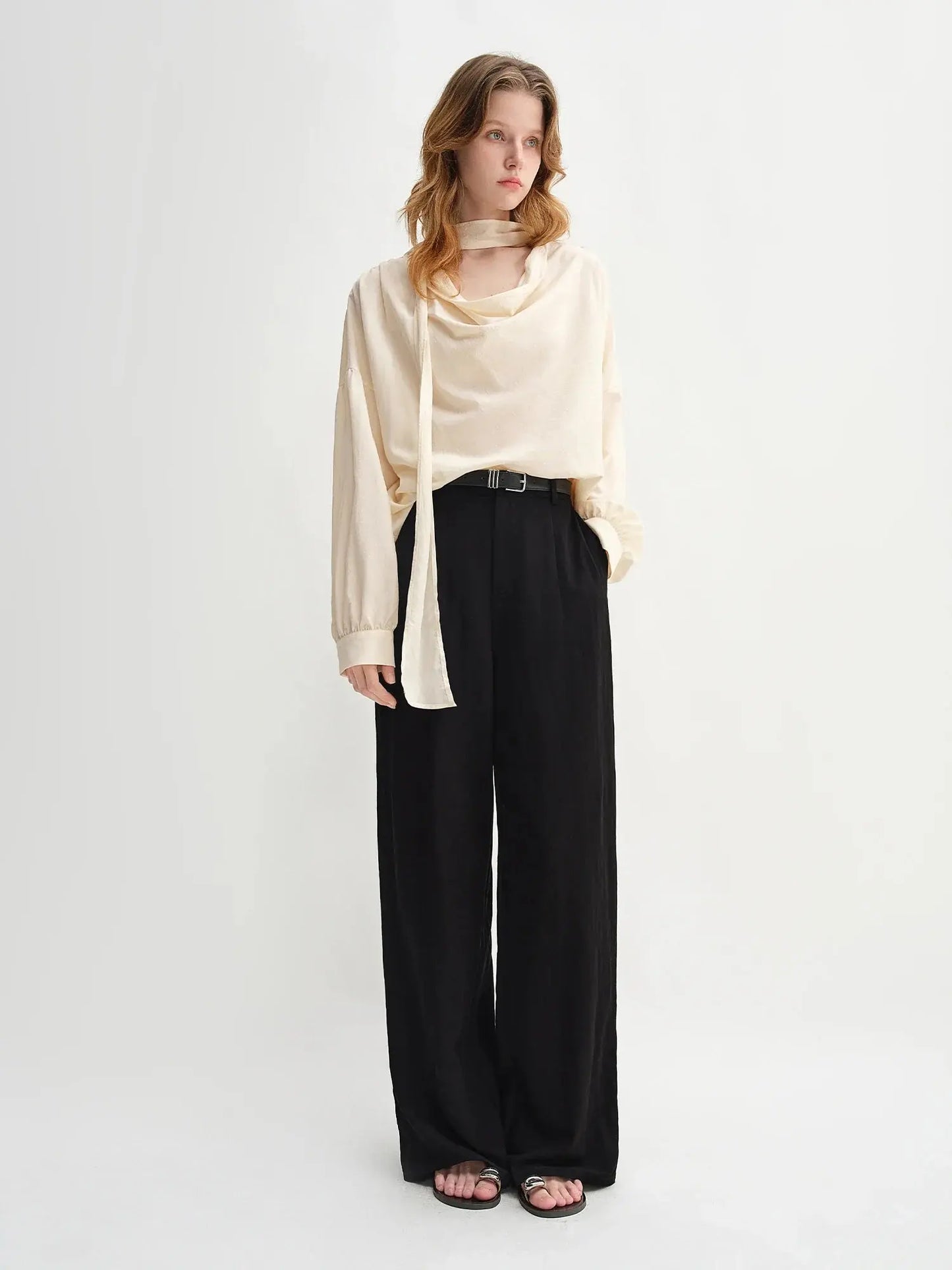 Effortlessly Elegant Loose Fit Autumn Top - Loran