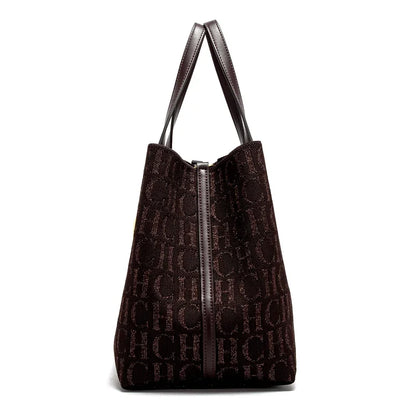 CH Women's Large Shoulder Bag Simple Daily Commuter Tote