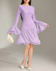 Women's Ruffle Sleeve A-Line Mini Dress