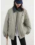 Women's Casual Cotton Workwear Jacket - Thick & Warm