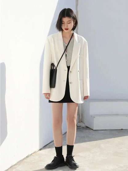 Classic Solid Long Sleeve Coat - Loran