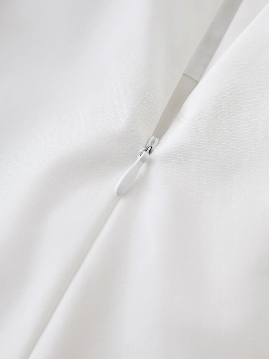 Retro Art Print Plus Size High-Waist Long Skirt