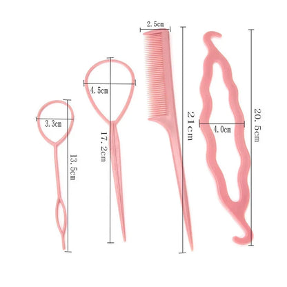 Magic Hair Styling Tools & Braiding Accessories Set
