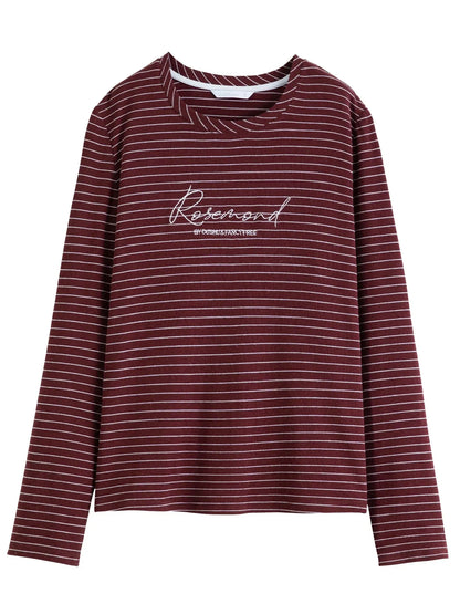 Embroidered Basic Long Sleeve Top - Loran