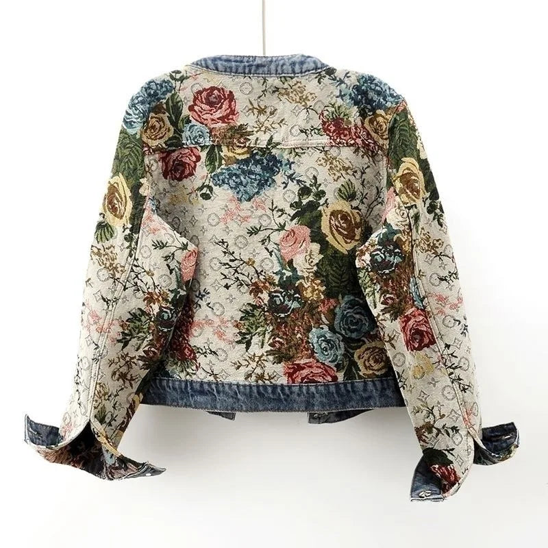 Women's Spring New Temperament Short Denim Jacket