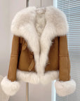 New Collar Fox Fur High-Quality Warm Jacket - 3IN SMART Shop  #