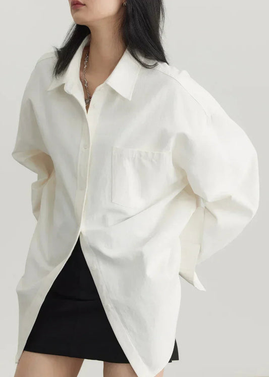 CHIC VEN Korean Women's Long-sleeved Shirt Loose Woman Tops Fashion Woman Blouse Office Lady Coat 2025 Spring Autumn Clothing Loran