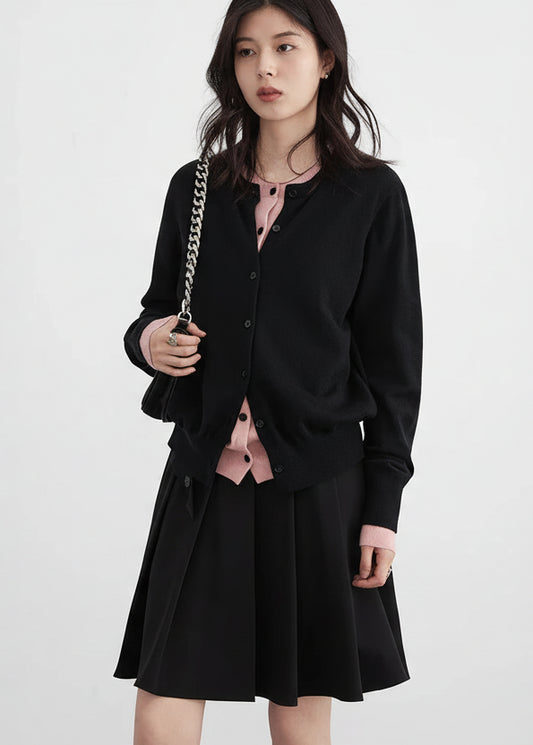 CHIC VEN Women Cardigan Korean O Neck Loose Single Breasted Knitted Sweaters Fashion Female Jumpers Clothing Autumn 2025 Loran