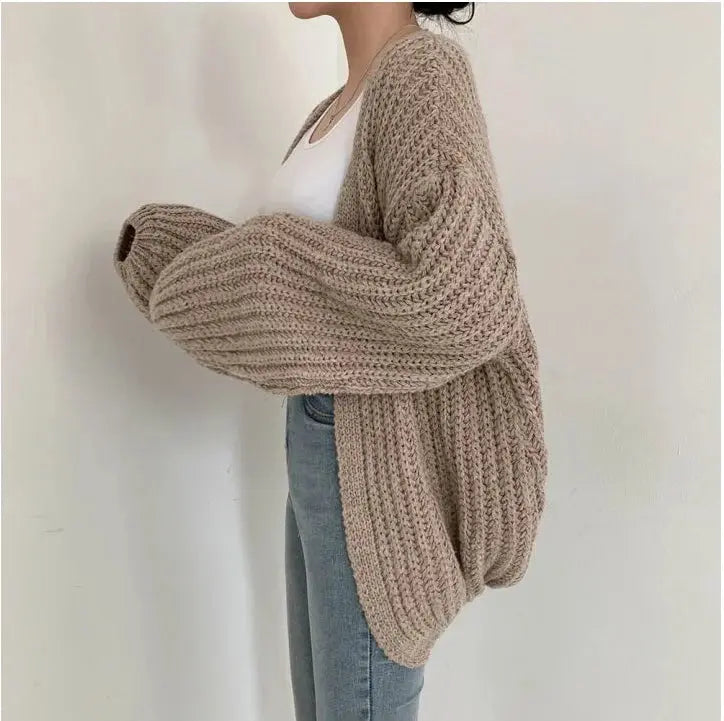 Vintage-Style Fall Cardigan Coat - Loran