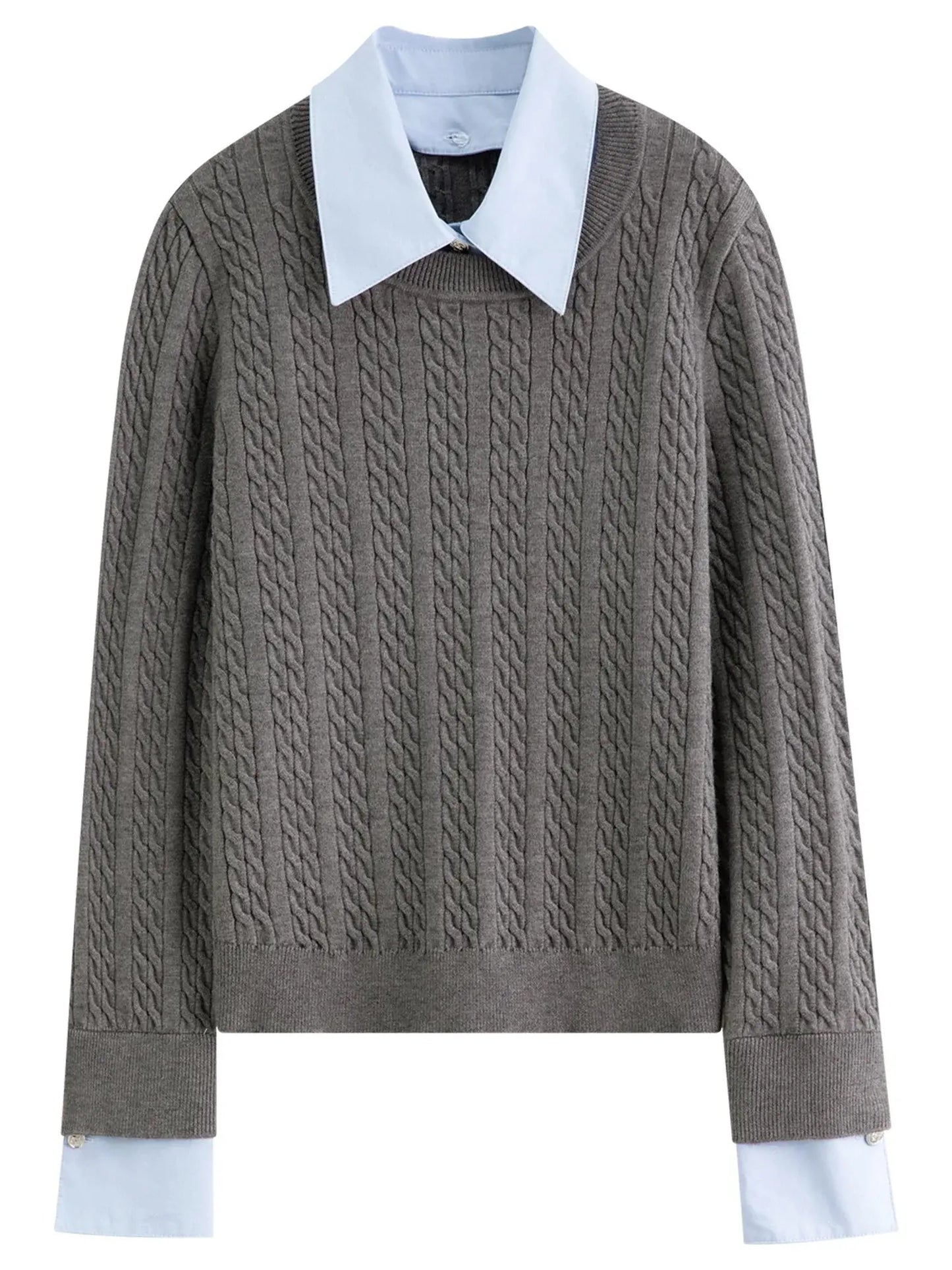 Women's Autumn/Winter Grey Knitwear Set - Loran