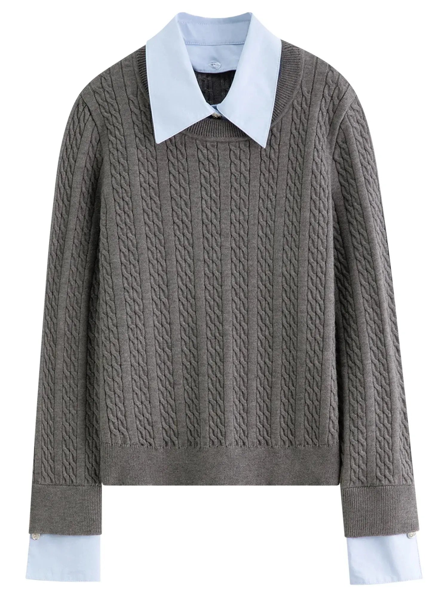 Women's Autumn/Winter Grey Knitwear Set - Loran