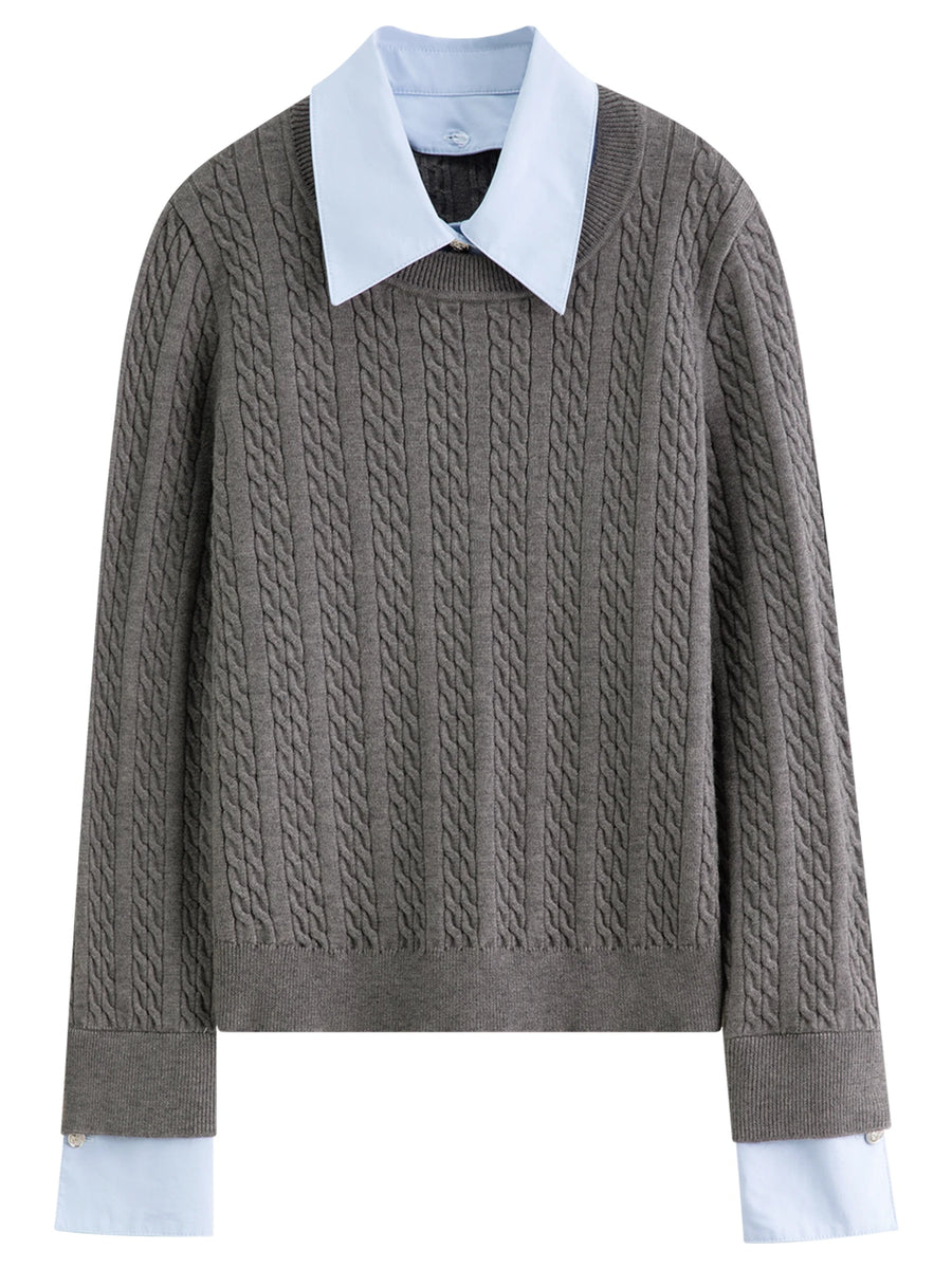 Women's Autumn/Winter Grey Knitwear Set