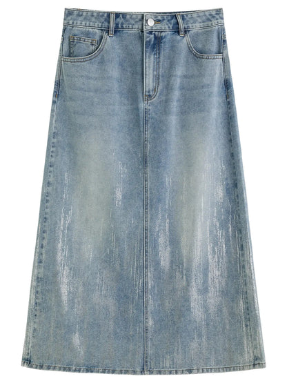 High-Waist Slimming Denim Skirt LORAN STORE