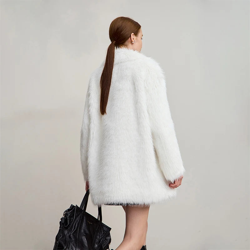 Women's Loose-Fit Turn-Down Collar Coat