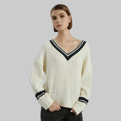 Women’s Luxury Thick Wool Sweater LORAN STORE
