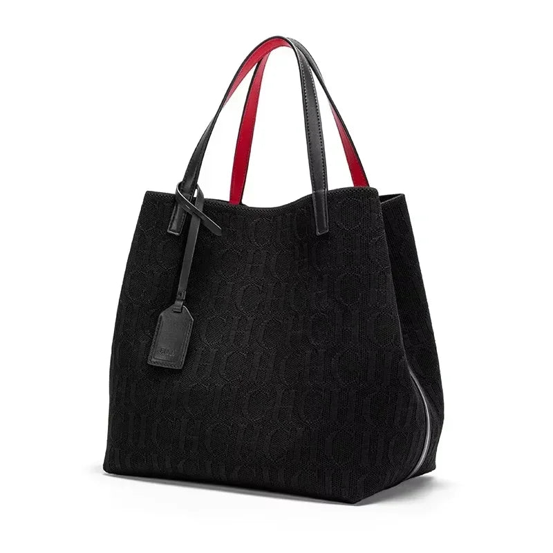 CH Women's Large Shoulder Bag Simple Daily Commuter Tote