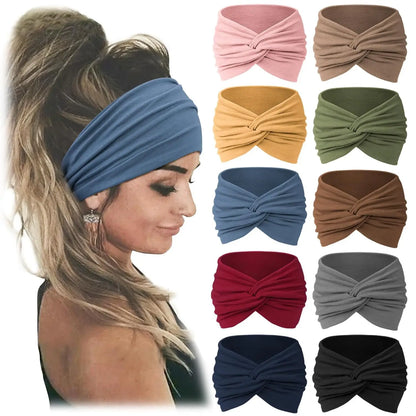 Women's Non-Slip Sports Headbands Soft & Elastic
